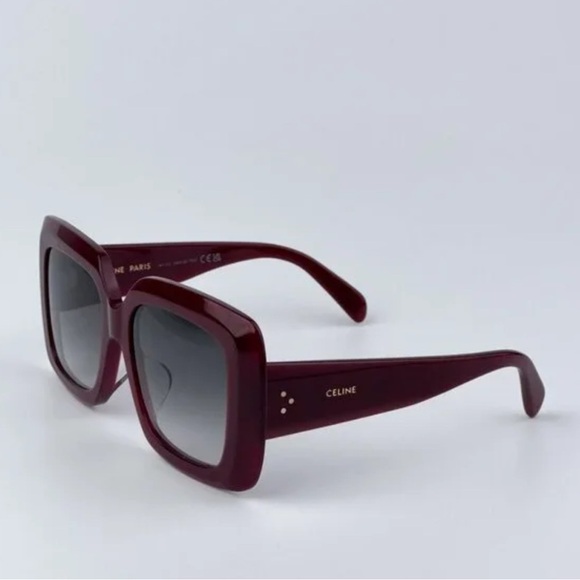 Celine Accessories - Celine Deep Red Square Sunglasses